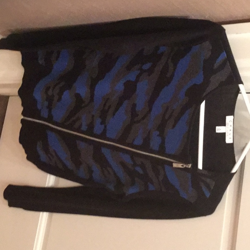 Great blue/black sweater